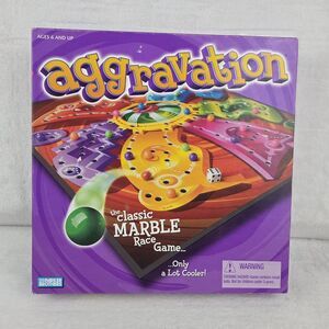 Vintage 2002 Aggravation Marble Race Board Game Complete Parker Brothers